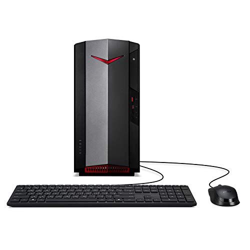 Photo 1 of Acer Nitro 50 N50-620-UA91 Gaming Desktop | 11th Gen Intel Core i5-11400F 6-Core Processor | NVIDIA GeForce GTX 1650 | 8GB DDR4 | 512GB NVMe M.2 SSD | Intel Wi-Fi 6 AX201 | Keyboard and Mouse
