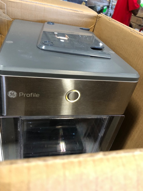 Photo 5 of GE Profile Opal | Countertop Nugget Ice Maker with Side Tank | Portable Ice Machine Makes up to 24 lbs. of Ice Per Day | Stainless Steel Finish