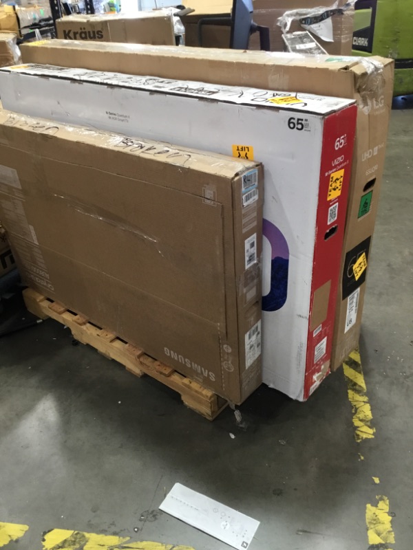 Photo 2 of **NON REFUNDABLE/ NO REFUNDS**PALLET OF ASSORTED DAMAGED TVS NO ACCESSORIES 
