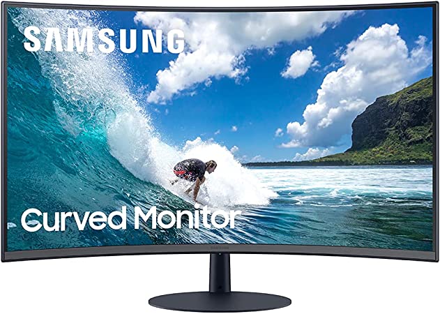 Photo 1 of SAMSUNG 32-inch T55 Series - 1000R Curved Monitor: 75Hz, 4ms, 1080p (LC32T550FDNXZA)
