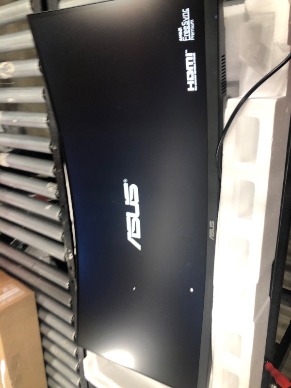 Photo 5 of ASUS TUF Gaming VG34VQL1B 34” Curved HDR Monitor, WQHD (3440x1440), 165Hz, 1ms, Extreme Low Motion Blur, FreeSync Premium, Eye Care, DisplayPort HDMI USB, Height Adjustable, DisplayHDR 400, Black
