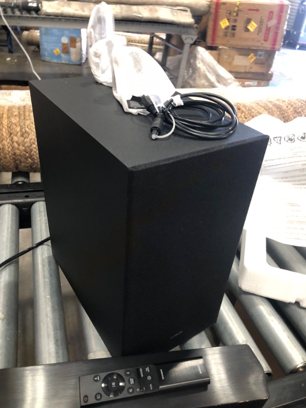 Photo 1 of **SOUNDBAR DOES NOT POWER ON BUT SUB DOES ***SAMSUNG HW-B450 2.1ch Soundbar w/Dolby Audio, Subwoofer Included, Bass Boosted, Wireless Bluetooth TV Connection, Adaptive Sound Lite, Game Mode, 2022
