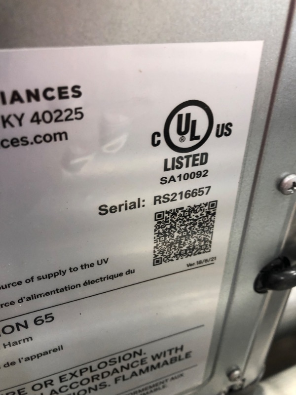 Photo 2 of ***PARTS ONLY*** GE Profile Opal | Countertop Nugget Ice Maker with Side Tank | Portable Ice Machine Makes up to 24 lbs. of Ice Per Day | Stainless Steel Finish
