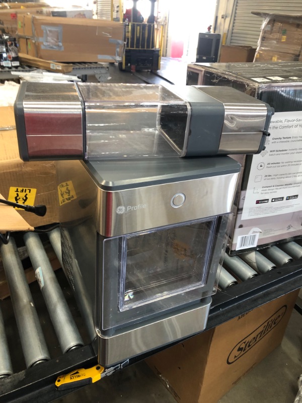 Photo 4 of ***PARTS ONLY*** GE Profile Opal | Countertop Nugget Ice Maker with Side Tank | Portable Ice Machine Makes up to 24 lbs. of Ice Per Day | Stainless Steel Finish
