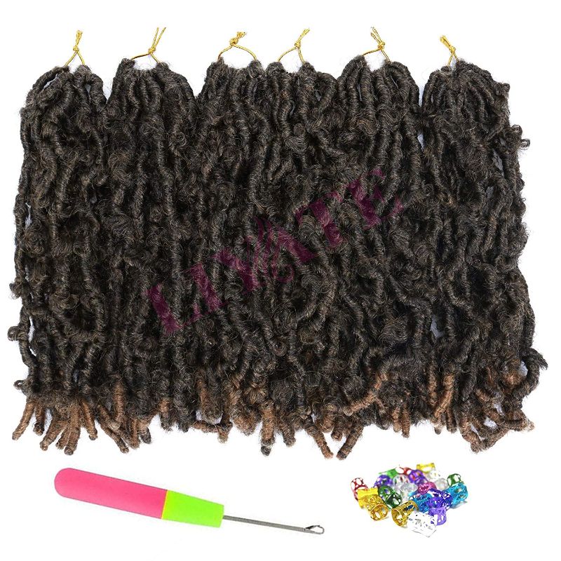 Photo 1 of Butterfly Locs Crochet Hair 12 Inch Pre Looped Butterfly Locs 6 Packs Crochet Butterfly Locs Hair Faux Locs Crochet Hair for Black Women Soft Locs Hair Exension(12inch,T1B/27#)
