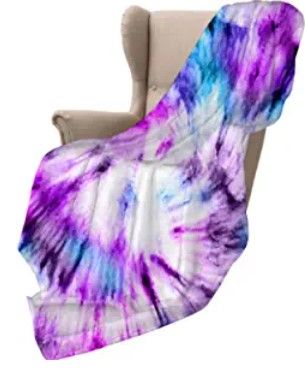 Photo 1 of FLOWERMAO Flannel Throw Blanket,Super Soft Microfiber Tie Dye Blanket Warm Comfortable, for Couch,Sofa,Bed 40X50inch
Tie Dye-2