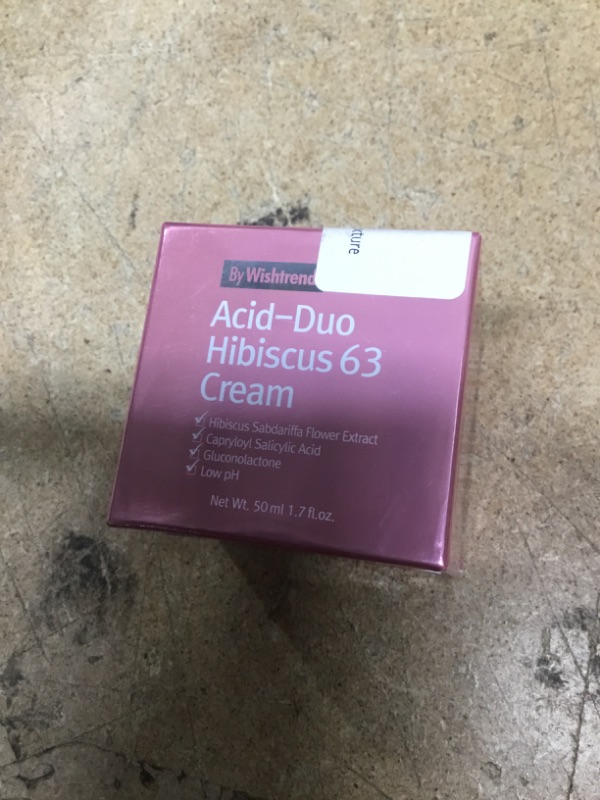 Photo 2 of [By Wishtrend] Acid-Duo Hibiscus 63 Cream, daily gentle exfoliating cream, LHA, PHA, moisturizer, All skin type, light lotion texture
EXP 9/22