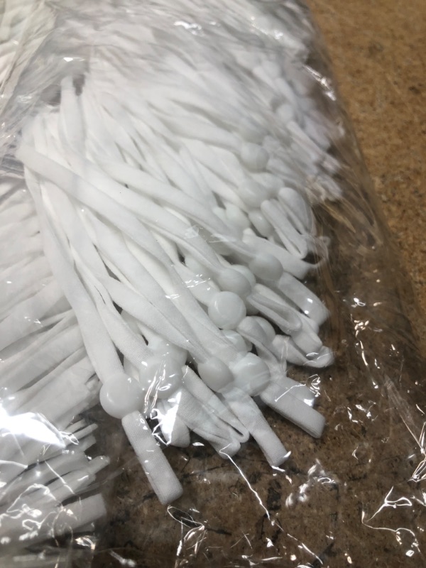 Photo 4 of Bundle of 6 
Tbwisher 100Pcs Adjustable Elastic Band(20cm Long Each Band) for Sewing Elasitc Cord Stretch DIY Ear Band Loop White (100Pcs)