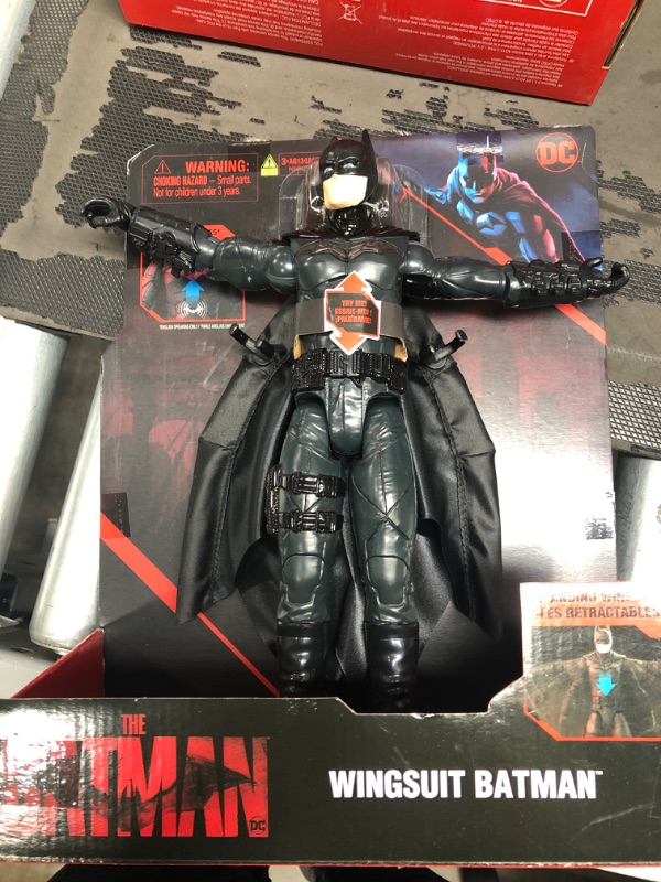 Photo 2 of Batman 12-inch Wingsuit Action Figure with Lights and Phrases, Expanding Wings.