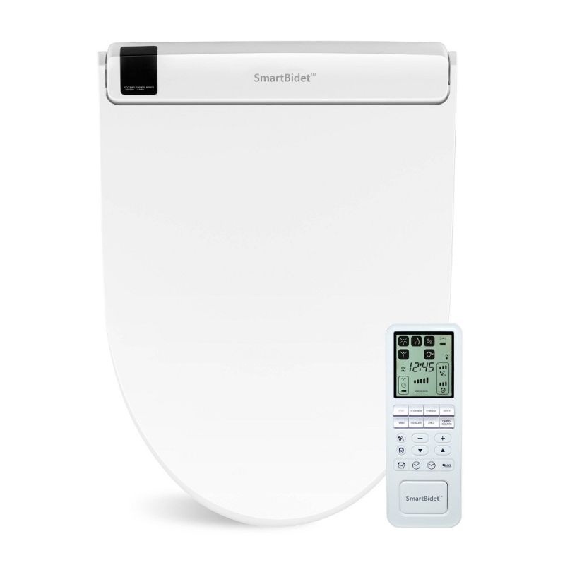 Photo 1 of SB-3000 Electric Bidet Toilet Seat with Unlimited Heated Water and LED Night Light for Elongated Toilets White - SmartBidet.
