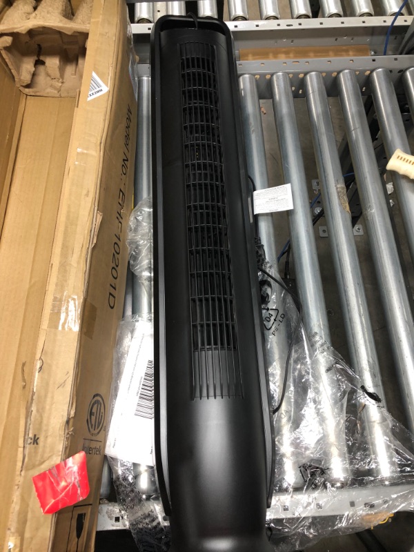 Photo 1 of Seville Classics 11.01 in 5-Speed Tower Fan EHF10201D Black.
