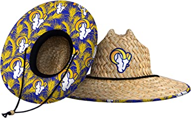 Photo 1 of FOCO Men's NFL Team Logo Floral Straw Sun Hat
LA RAMS