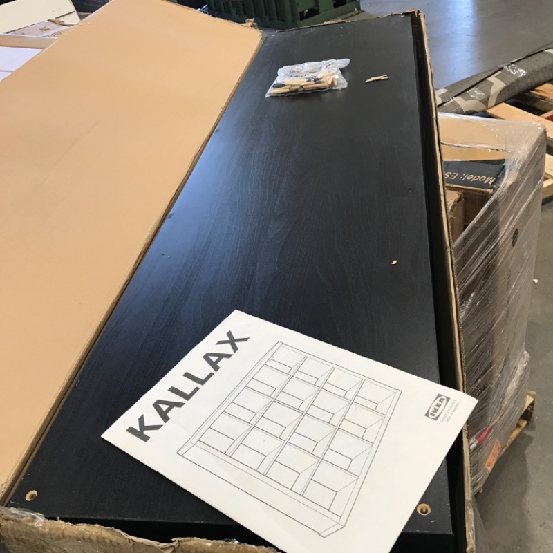 Photo 3 of **PARTS ONLY**IKEA KALLAX Shelf, Black-Brown
