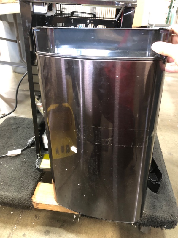 Photo 1 of **DOOR WONT CLOSE**
Avalon A5BLK Self Cleaning Bottleless Water Cooler Dispenser, UL/Energy Star, NSF Certified Filters, Black Stainless Steel, Full Size