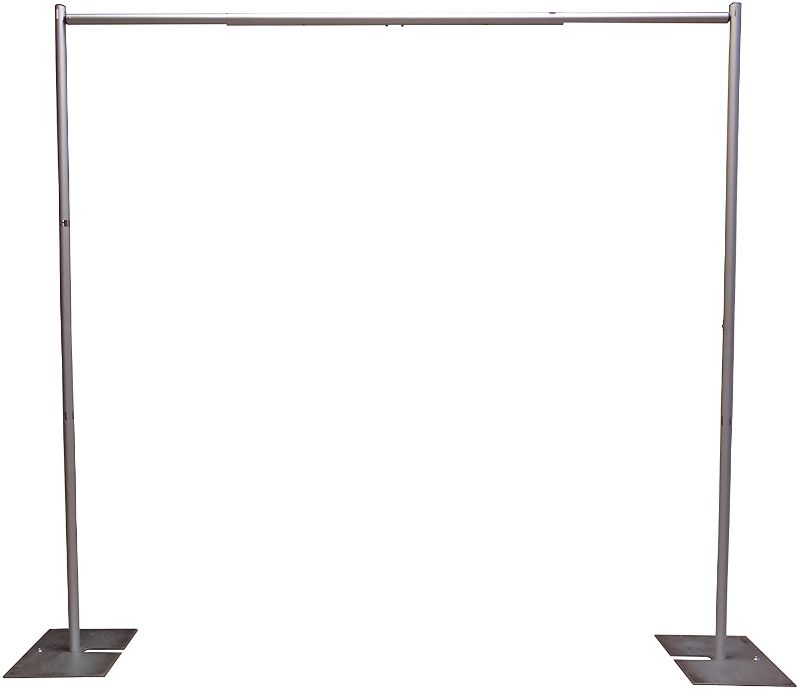 Photo 1 of **MINOR DAMAGE** OnlineEEI Premier Portable Pipe and Drape Backdrop Kit 8ft x 10ft (No Drapes)
