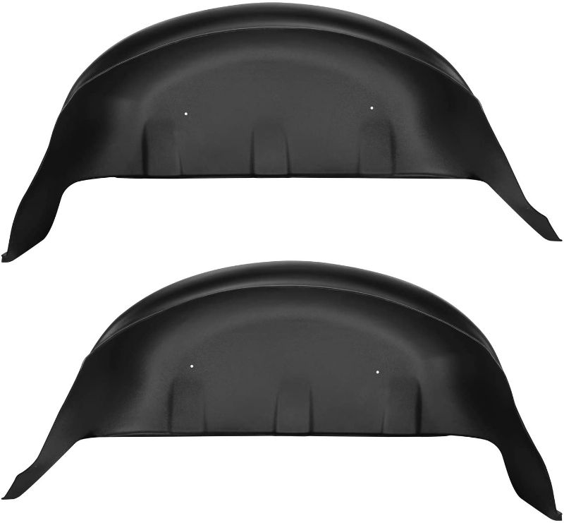 Photo 1 of **MINOR BENDS** Husky Liners Wheel Well Guards | Rear Wheel Well Guards - Black | 79131 | Fits 2017-2022 Ford F-250/F-350 Super Duty 2 Pcs
