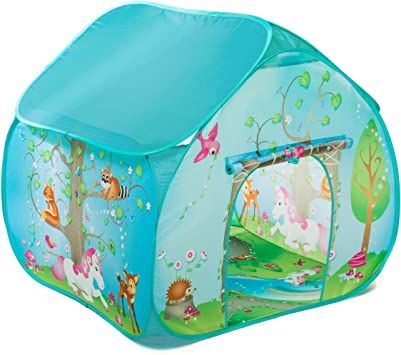 Photo 1 of Fun2Give Pop-It-Up Enchanted Forest Play Tent , Blue
Item Dimensions LxWxH	14.57 x 14.57 x 1.97 inches