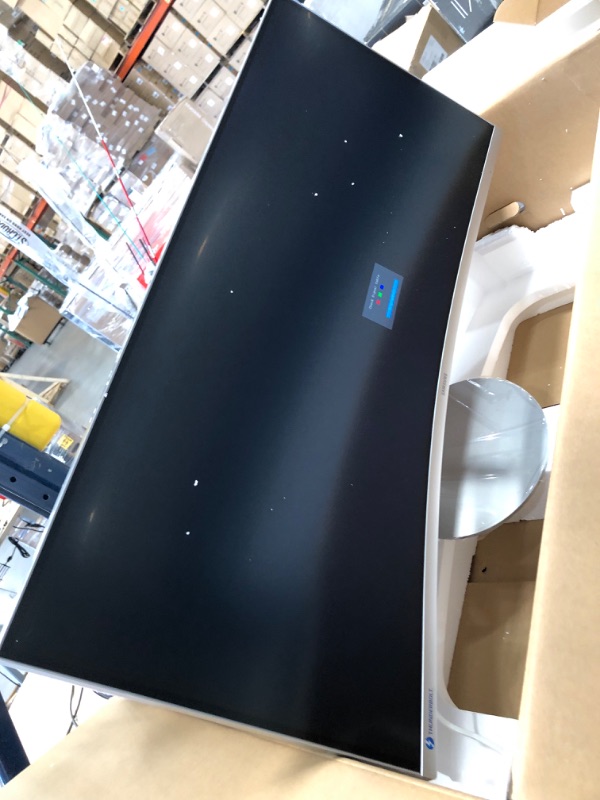 Photo 2 of SAMSUNG 34" Class Widescreen WQHD (3440 x 1440) Curved Monitor - LC34J791WTNX/ZA