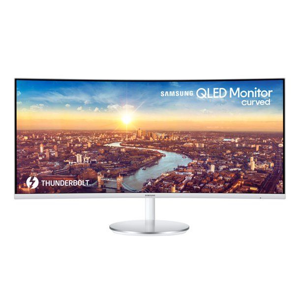 Photo 1 of SAMSUNG 34" Class Widescreen WQHD (3440 x 1440) Curved Monitor - LC34J791WTNX/ZA