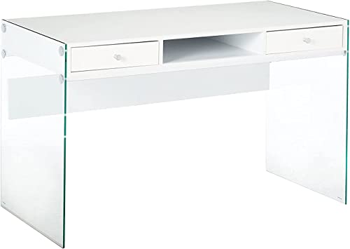 Photo 1 of Coaster Writing Desk with Glass Sides Glossy White and Clear
Product Dimensions	48"D x 23.5"W x 29.5"H