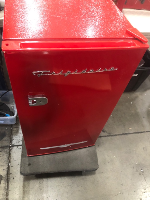 Photo 2 of Frigidaire 3.2 Cu. Ft. Retro Compact Refrigerator with Side Bottle Opener EFR376, Red
