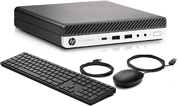 Photo 1 of HP Micro Desktop Computer 800 G3 Elitedesk Mini Business PC, Intel Quad Core i5-6500T,16GB DDR4 RAM 512GB SSD,WiFi Type-C Port, New Wired Keyboard Mouse, Windows 10 Pro 64-bit 