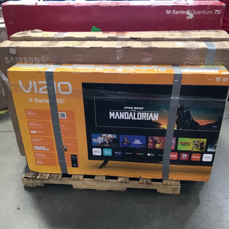 Photo 3 of PALLET OF 5 DAMAGED TVS... NO REFUNDS OR RETURNS 