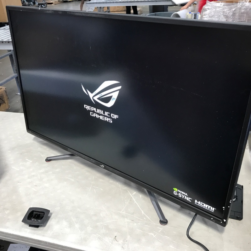 Photo 3 of ASUS ROG Swift PG43UQ 43” 4K HDR DSC Gaming Monitor, (3840 x 2160), 144Hz, G-SYNC Compatible, 1ms, Eye Care, DisplayHDR 1000, DisplayPort HDMI USB, Aura Sync
