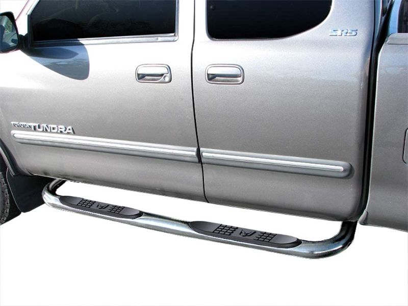 Photo 1 of MaxMate Compatible with 00-06 Toyota Tundra Extended/Ext Cab Stainless Steel 3" Side Step Rails Nerf Bars Running Boards(2pcs with Mounting Bracket Kit) | WB2T31217
