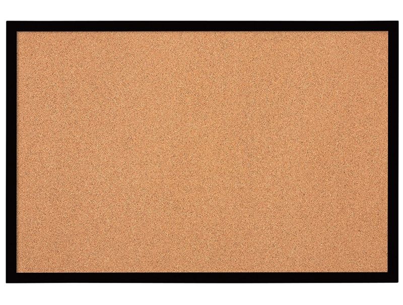 Photo 1 of **MINOR DAMAGE* Quartet Boards MWDB2436-BK 2 X 3 Ft. Quartet Cork Bulletin Board, Black Frame - Pack of 6
