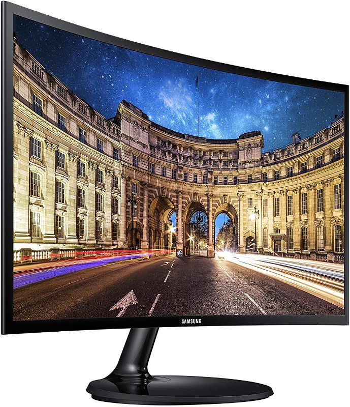 Photo 1 of SAMSUNG LC24F390FHNXZA 24-inch Curved LED Gaming Monitor (Super Slim Design), 60Hz Refresh Rate w/AMD FreeSync Game Mode
