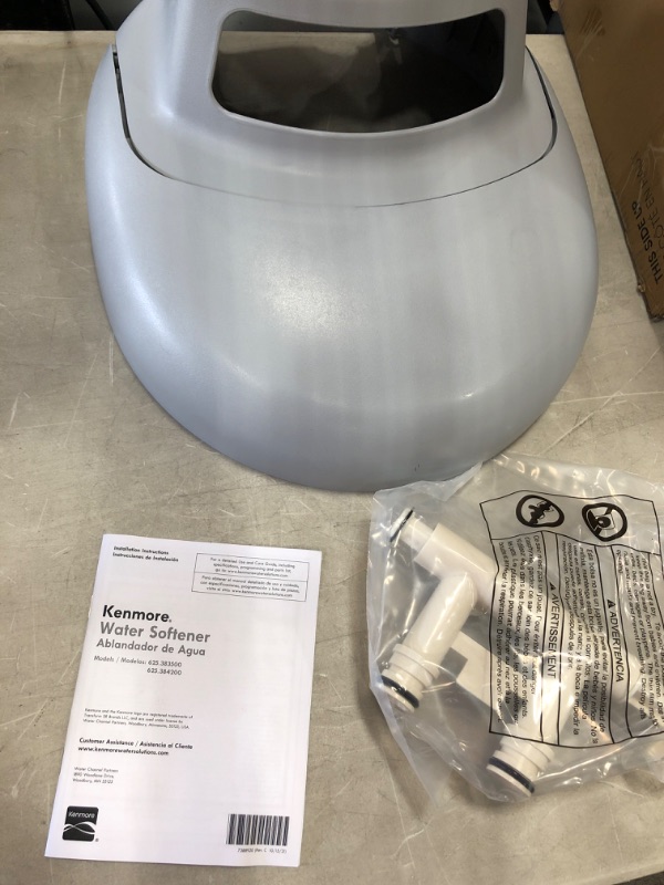 Photo 2 of **PARTS ONLY**DAMAGED** Kenmore 350 Water Softener With High Flow Valve | Reduce Hardness Minerals & Clear Water Iron | Whole Home Water Softener | Easy To Install | Reduce Hard Water In Your Home , Black
