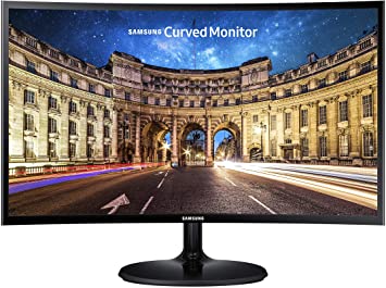 Photo 1 of Samsung CF390 Series 27 inch FHD 1920x1080 Curved Desktop Monitor for Business, HDMI, VGA, VESA mountable, TAA (C27F390FHN), Black