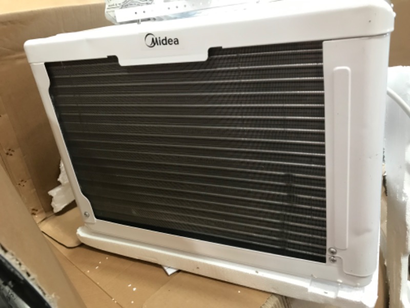 Photo 4 of **DAMAGED** Midea U Inverter Window Air Conditioner 10,000BTU, U-Shaped AC with Open Window Flexibility, Robust Installation,Extreme Quiet, 35% Energy Saving, Smart Control, Alexa, Remote, Bracket Included