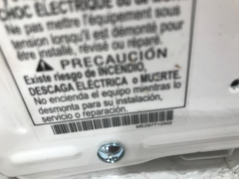 Photo 6 of **DAMAGED** LG Mounted 8,000 BTU Window Air Conditioner, Cools 350 Sq.Ft. (14' x 25' Room Size), Quiet Operation, Electronic Control with Remote, 3 Cooling & Fan Speeds, Energy Star, Auto Restart, 115V, White
