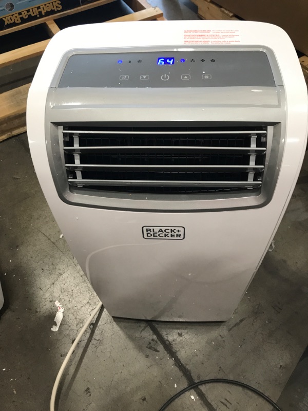 Photo 4 of BLACK+DECKER 8,000 BTU DOE (14,000 BTU ASHRAE) Portable Air Conditioner with Remote Control, White