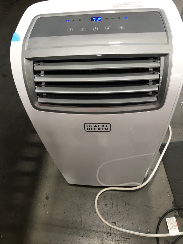 Photo 4 of BLACK+DECKER 8,000 BTU DOE (14,000 BTU ASHRAE) Portable Air Conditioner with Remote Control, White