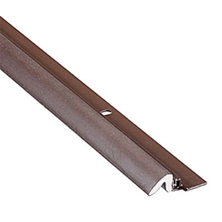 Photo 1 of **MINOR BENDS** Simply Conserve KC600 1-5/8 in. X 84 in. Brown Premium Foam and Aluminum Door Weatherstrip Set
