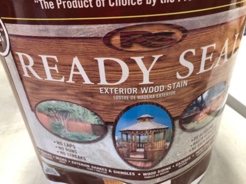 Photo 3 of **MINOR DENTS TO CAN** Ready Seal 512 5-Gallon Pail Natural Cedar Exterior Stain and Sealer for Wood
