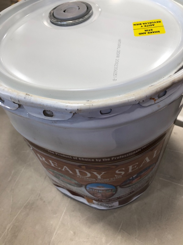 Photo 2 of **MINOR DENTS TO CAN** Ready Seal 512 5-Gallon Pail Natural Cedar Exterior Stain and Sealer for Wood
