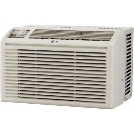 Photo 1 of **DAMAGED** LG Electronics 5,000 BTU 115-Volt Window Air Conditioner LW5016 in White
