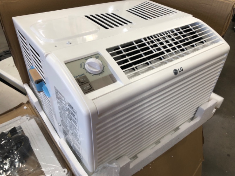 Photo 2 of **DAMAGED** LG Electronics 5,000 BTU 115-Volt Window Air Conditioner LW5016 in White
