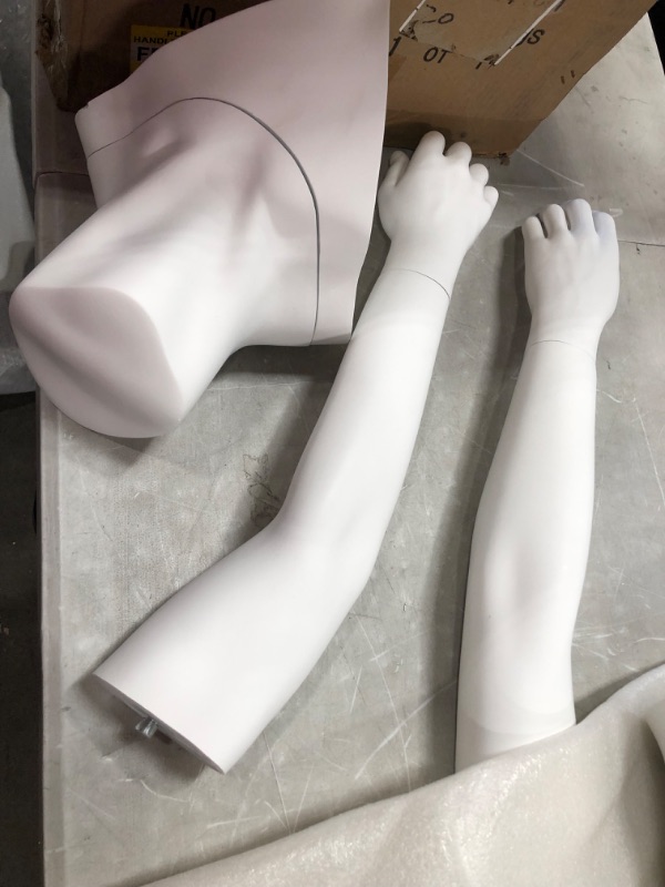 Photo 4 of **DAMAGED**MISSING PARTS** Newtech Display MAM-GHOSTFULL/WHT Photography Ghost Male Mannequin, Full Body, Matte White