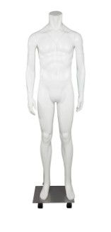 Photo 1 of **DAMAGED**MISSING PARTS** Newtech Display MAM-GHOSTFULL/WHT Photography Ghost Male Mannequin, Full Body, Matte White