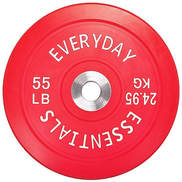 Photo 1 of **LIGHT WARE** BalanceFrom Color Coded Olympic Bumper Plate Weight Plate with Steel Hub, 55 Lbs.
