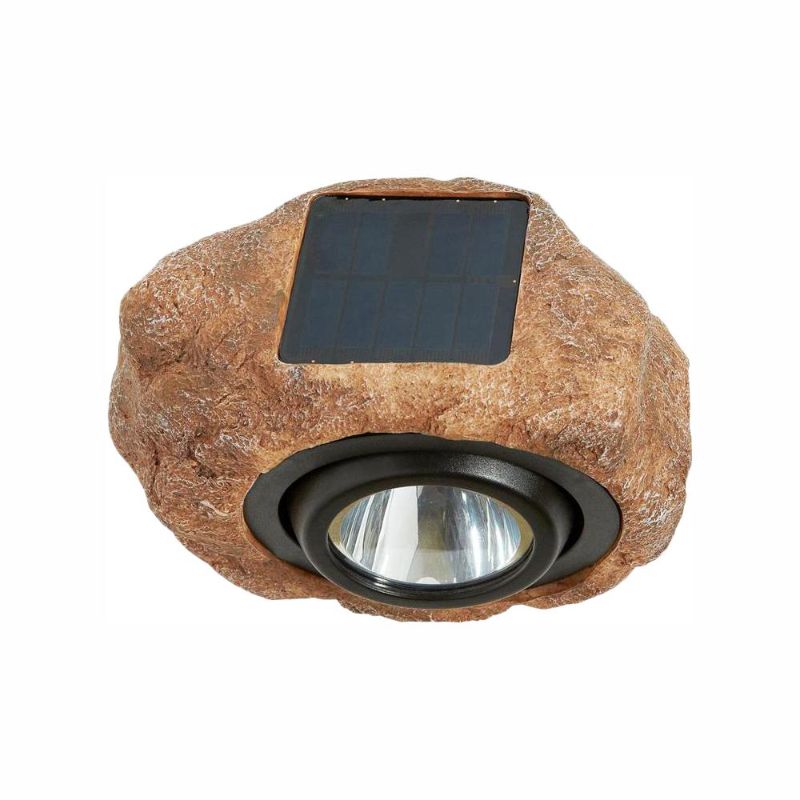 Photo 1 of ***PARTS ONLY*** Hampton Bay 1-Light Solar Outdoor Integrated LED 3000K 30-Lumens Rock Spot Light