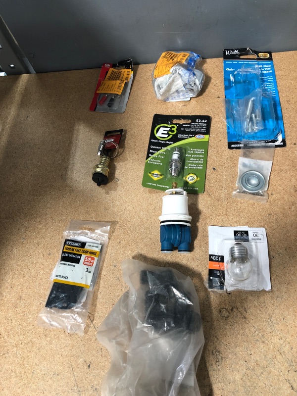 Photo 1 of 10 Assorted Items of Home, Electrical, and Hardware Accessories Parts