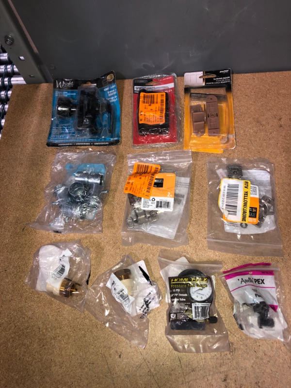 Photo 1 of 10 Assorted Hardware Accessories Parts for Door, Wall, and Other Household