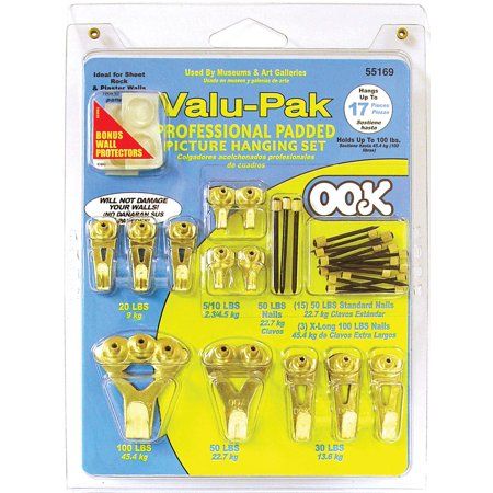 Photo 1 of 2 Packs of Ook Valu-Pak Professional Padded Picture Hanging Set 34-Pieces