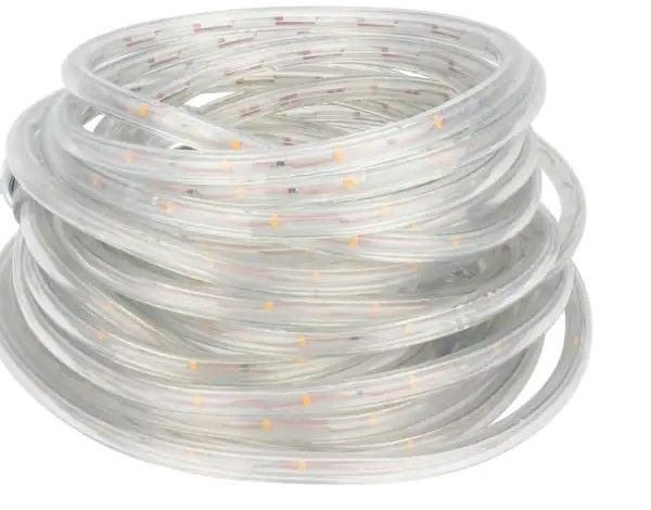 Photo 1 of 40 ft. (8 ft. x 5) Warm White Flexible Integrated LED Rope Light
